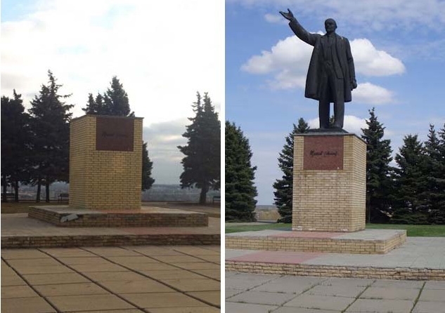 На Харьковщине снесли памятник Ленину