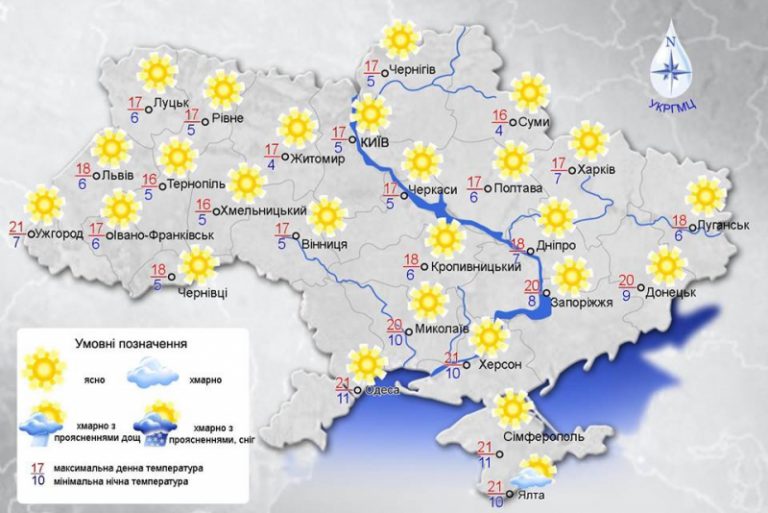В Украине сохранится теплая и сухая погода