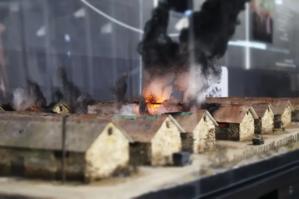 макет Порохових складів, де спалювали євреїв в Одесі