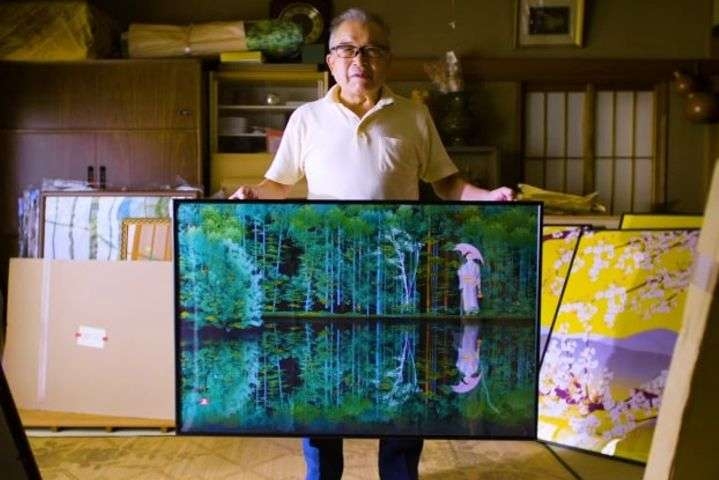 Японский пенсионер создает картины при помощи компьютерной программы