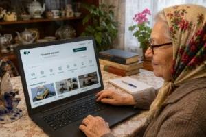 Пенсіонерка продає речі через Інтернет