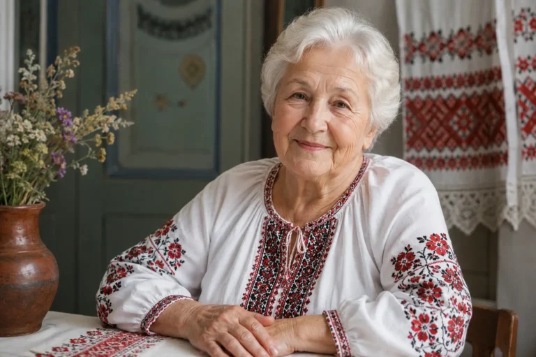 Пенсіонерка у вишиванці