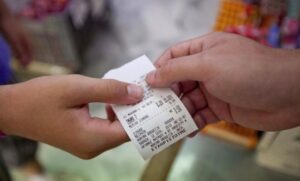 чек в магазине