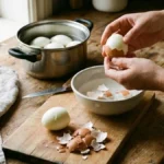 чищення варених яєць