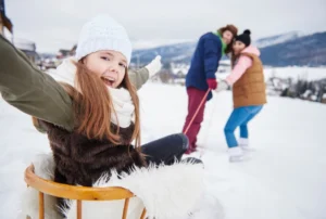 дитина взимку