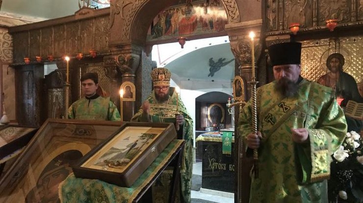 В Десятинный монастырь привезли икону с частицей мощей святого Симеона Верхотурского