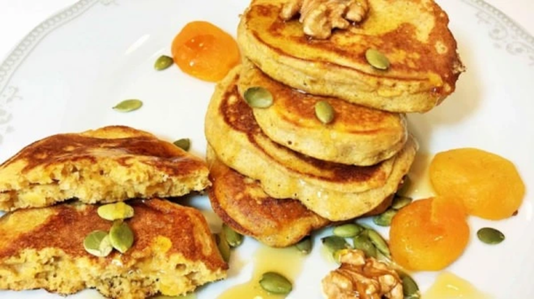 тыквенно-яблочные оладьи