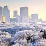 город в стужу