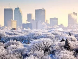 город в стужу