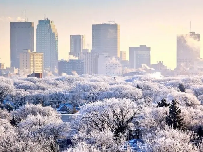 город в стужу