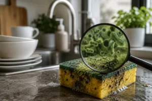 брудна губка на кухні