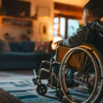 Хлопчик на кріслі колісному