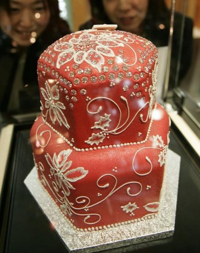 Бриллиантовый фруктовый торт