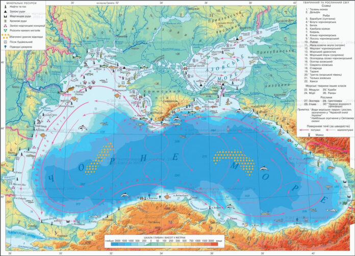 Карта морских течений