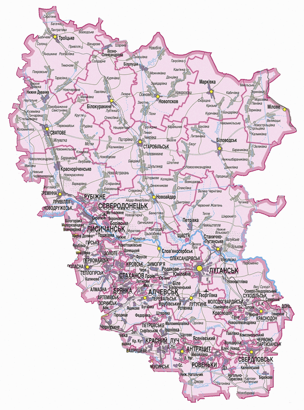 В Луганской области могут переименовать 19 сел и поселков