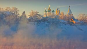 Храмы зимой