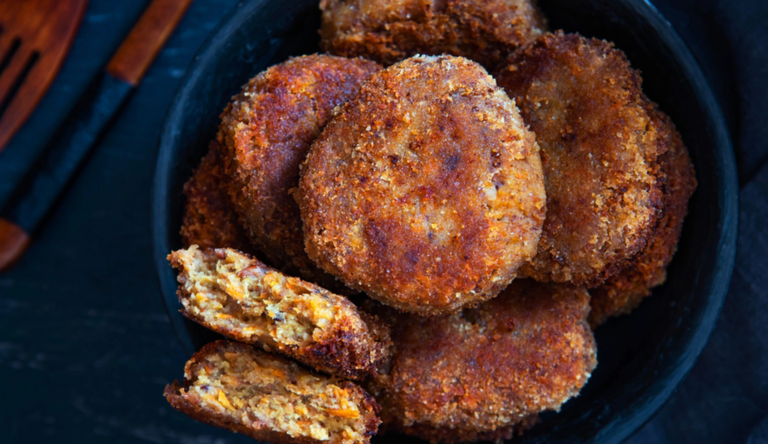 постные котлеты из картофеля и орехов