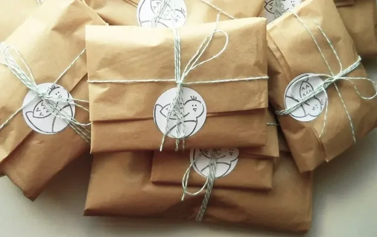 Одноразовые пакеты из крафт-бумаги