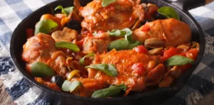 курица с овощами