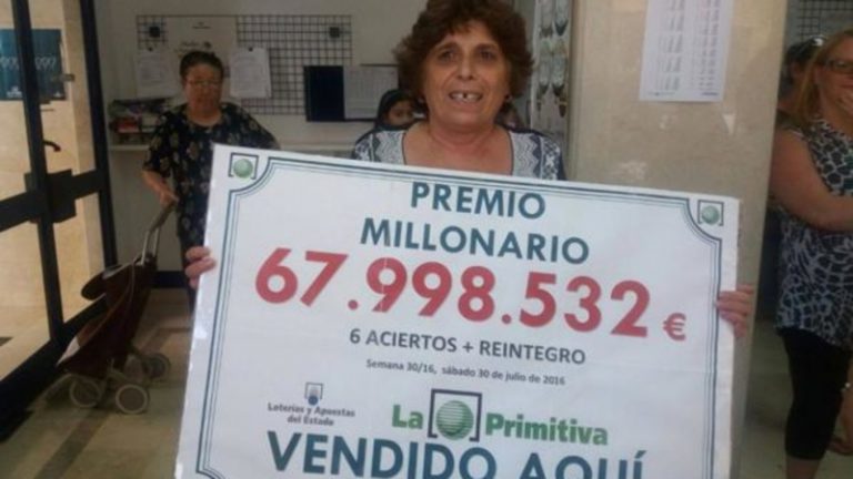 Бабушка выиграла 68 миллионов евро