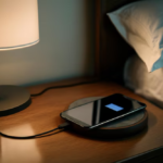 мобыльный телефон возле кровати