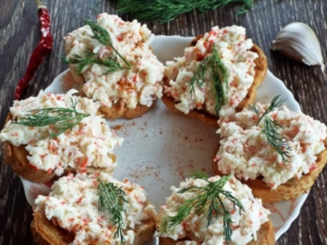 намазка з крабових паличок