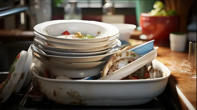 немитий посуд