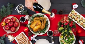 новогодний стол