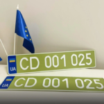 оливковые номерные знаки