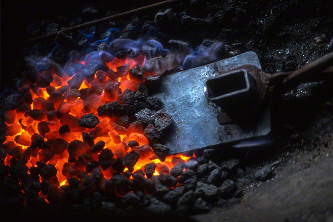 печь с углем