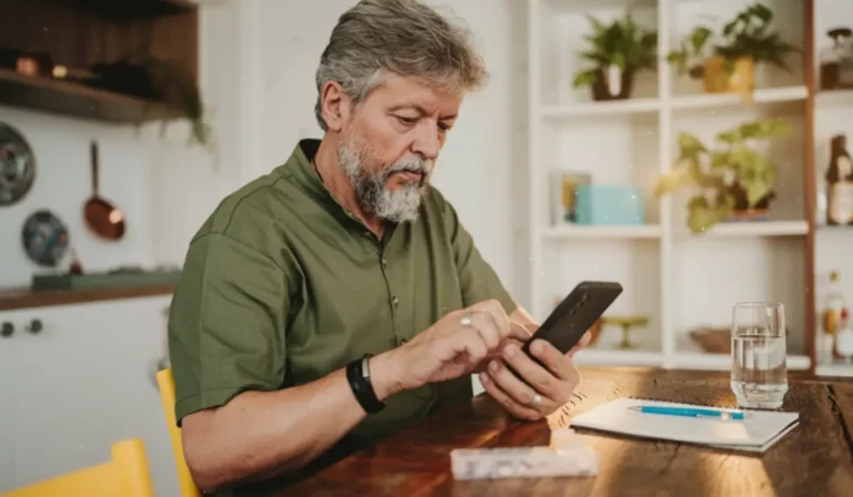 Пенсіонер з телефоном