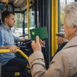 Пенсионерка в транспорте