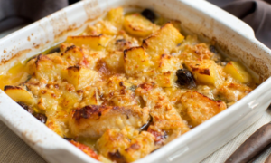 пісна запіканка з картоплі та грибів