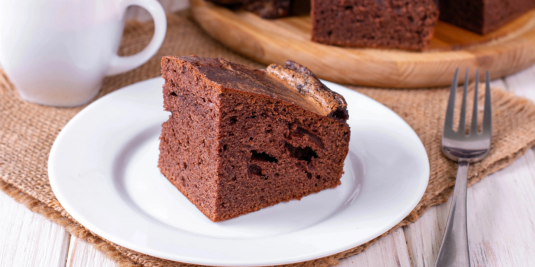 шоколадный бисквит на минералке