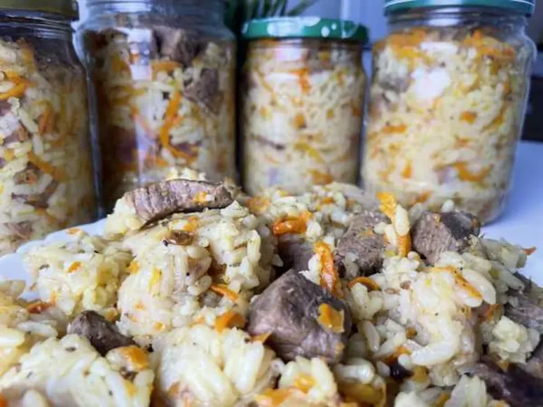 плов в банках рецепт