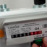 показания газового счетчика