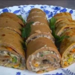 рулет печеночный с грибами