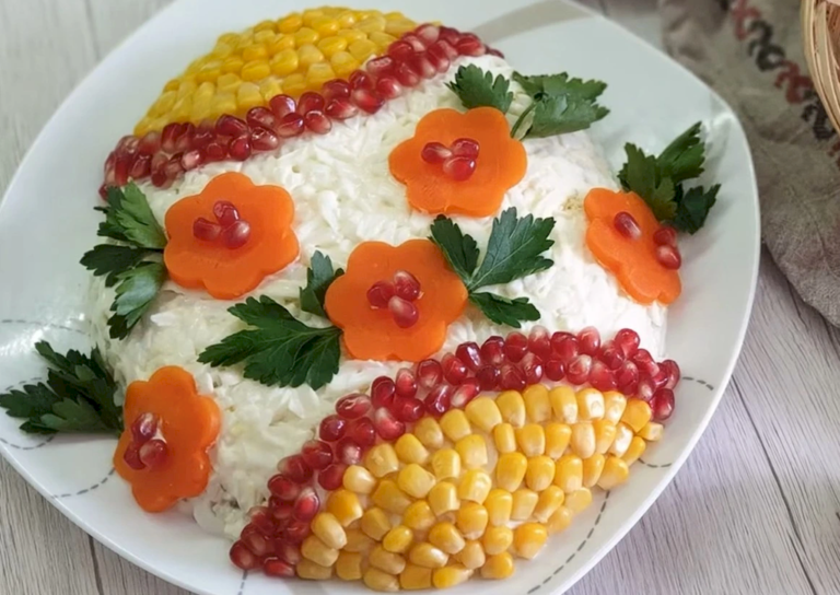салат Пасхальное яйцо