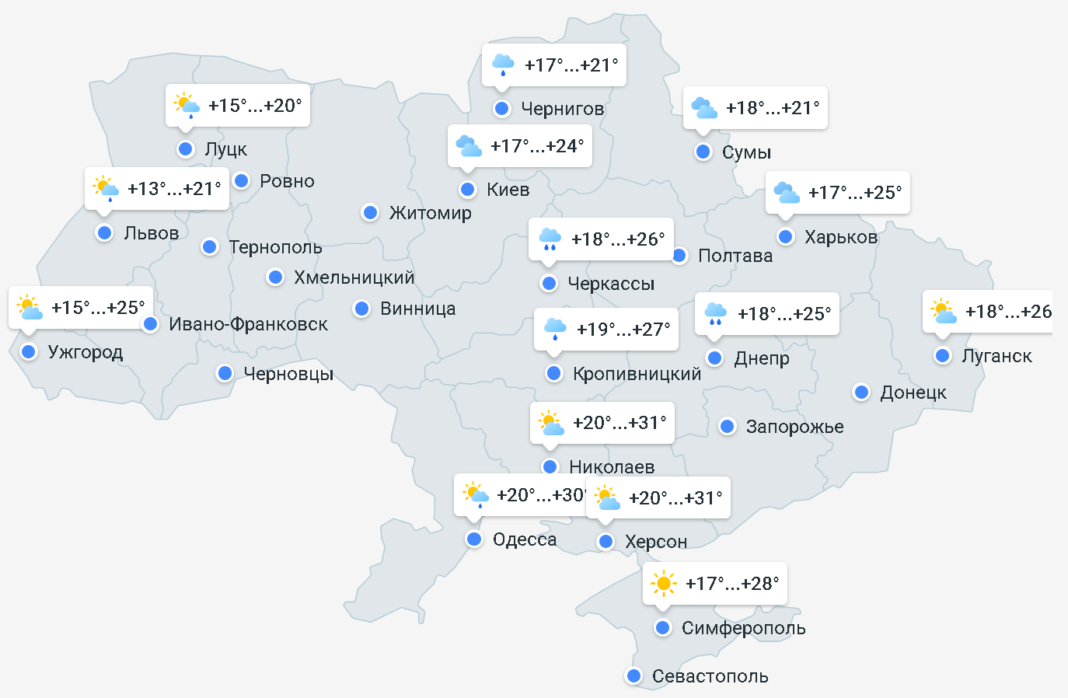 Карта осадков тим