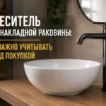 Как выбрать смеситель для накладной раковины без ошибок
