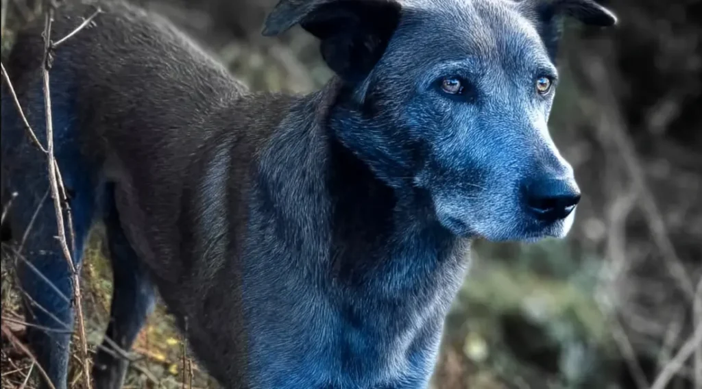 синяя собака