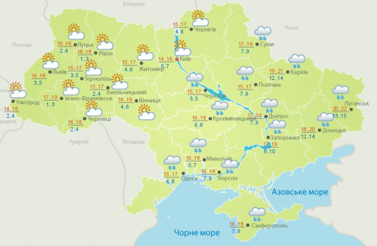 Какой будет погода в Украине завтра, 9 мая?