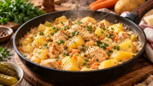 рецепт курицы с картофелем и сыром