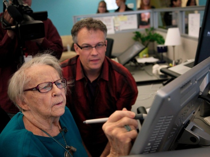 97-летняя американка посетила офис Google