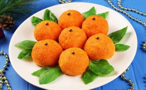 Новогодняя закуска Мандарины