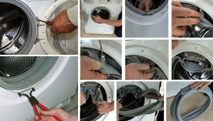 Как заменить манжету люка в стиральной машине: замена в 3 шага
