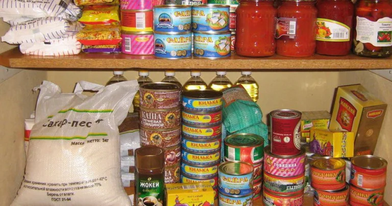 запас продуктов на 7-12 дней