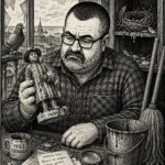 Жогов и статуэтка Гиляк